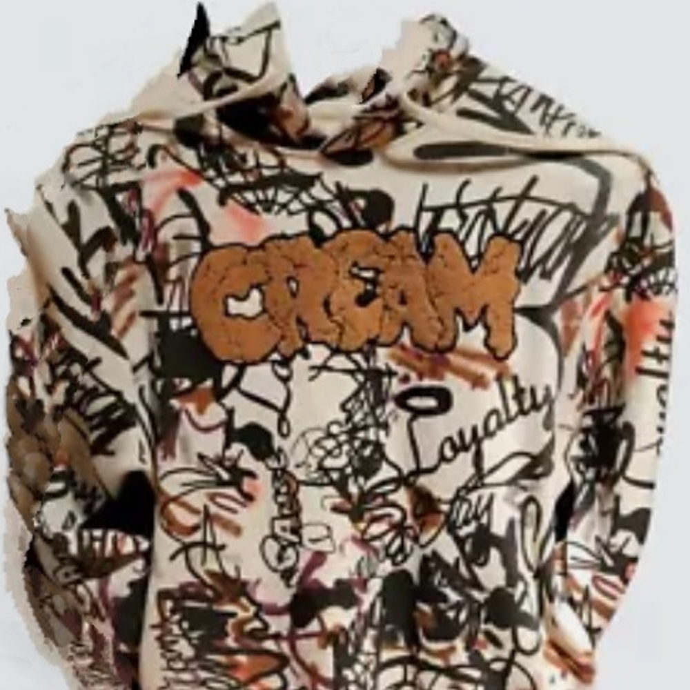 Evolution CREAM Graphic Hoodie Men's Size XL